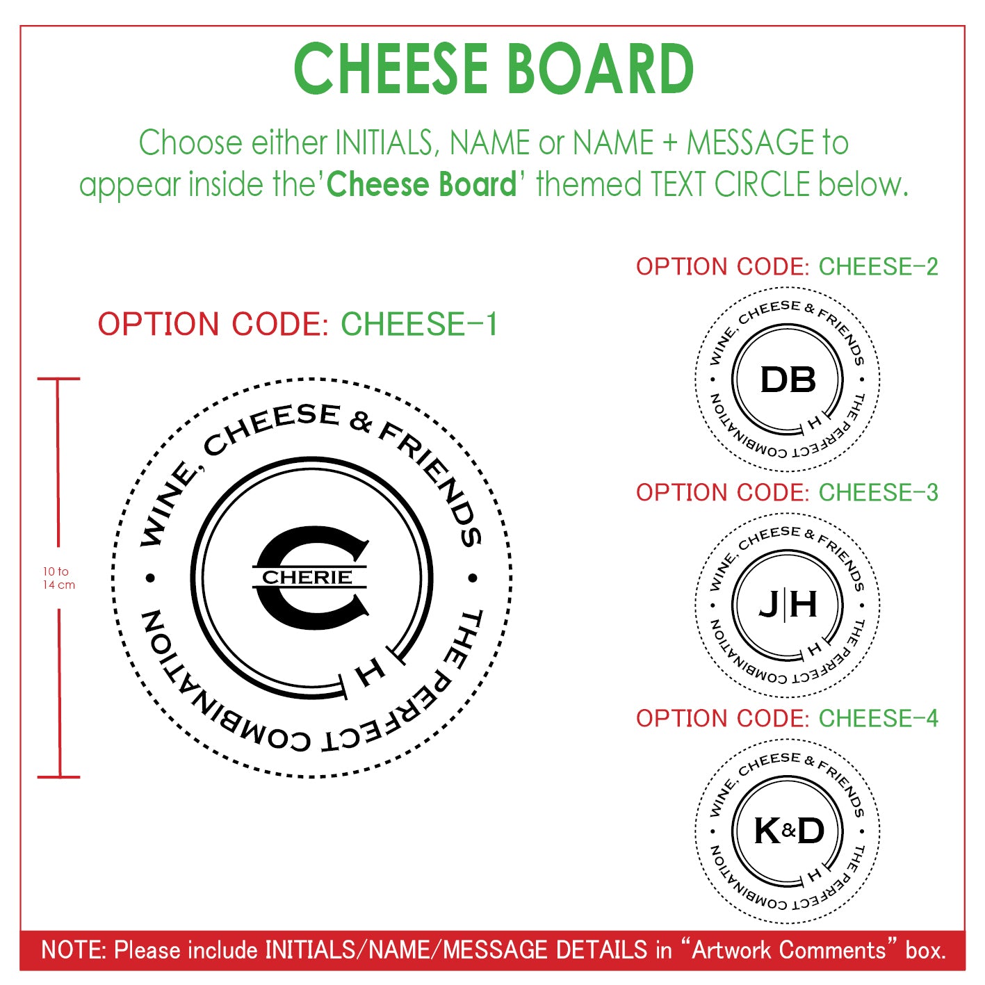 The Barossa Cheese Board - Round (Corporate/Sport)