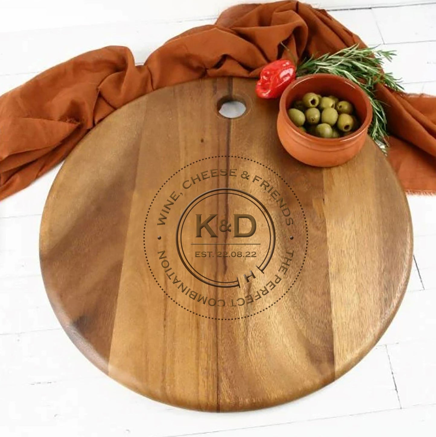 The Tilba Cheese Board - Round Deluxe