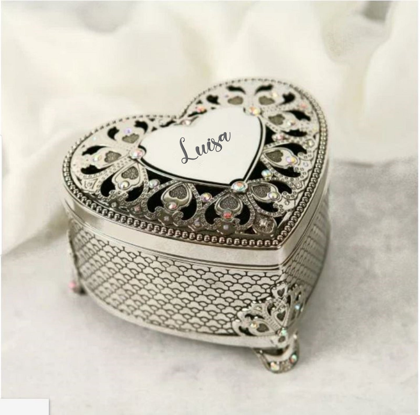 Engraved Jewellery Box - Heart